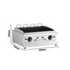 Grill wodny – gazowy – urządzenie stołowe – głębokość: 730 mm – 10,4 kW