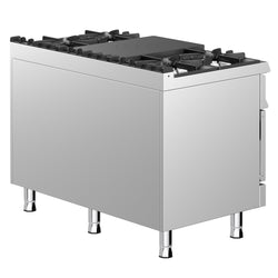 Kuchnia gazowa - 39,5kW - 6 palniki - z piekarnikiem gazowym statycznym - 6kW