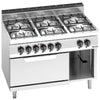 Kuchenka – gazowa – 33,5 kW – z 6 palnikami – z piekarnikiem elektrycznym statycznym 7,5 kW