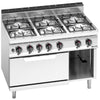 Kuchenka – gazowa – 33,5 kW – z 6 palnikami – z piekarnikiem gazowym statycznym 7,8 kW