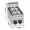 Kuchenka – gazowa – 9,5 kW – z 2 palnikami