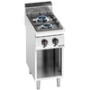 Gas Boiling Top - 14kW - 2 burners - with open base shelf