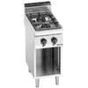 Gas Boiling Top - 14kW - 2 burners - with open base shelf