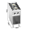Kuchenka – gazowa – 20 kW – z 2 palnikami – model o dużej mocy