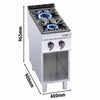 Kuchenka – gazowa – 19 kW – z 2 palnikami