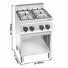 Kuchenka – gazowa – 19 kW – z 4 palnikami