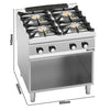 Kuchenka – gazowa – 28 kW – z 4 palnikami
