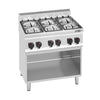 Kuchenka – gazowa – 28,5 kW – z 6 palnikami – z podstawą