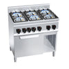 Kuchenka – gazowa – 28,5 kW – z 6 palnikami – z piekarnikiem gazowym statycznym 3,5 kW