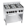 Kuchenka – gazowa – 28,5 kW – z 6 palnikami – z piekarnikiem gazowym statycznym 3,5 kW