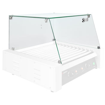 Szklana nakładka do grilla do kiełbasek – z 11 rolkami - Prime Gastro