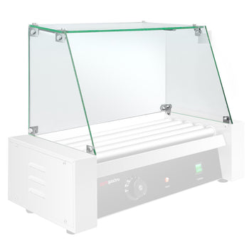 Szklana nakładka do grilla do kiełbasek – z 5 rolkami - Prime Gastro