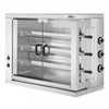 Grill gazowy do kurczaków – 19,4 kW – z 3 rożnami, mieszczącymi do 18 kurczaków