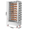 Grill gazowy do kurczaków – 51,73 kW – z 8 rożnami, mieszczącymi do 48 kurczaków