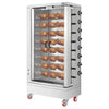 Grill gazowy do kurczaków – 51,73 kW – z 8 rożnami, mieszczącymi do 48 kurczaków