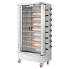 Grill gazowy do kurczaków – 51,73 kW – z 8 rożnami, mieszczącymi do 48 kurczaków