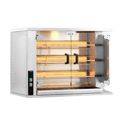 Grill gazowy do kurczaka PREMIUM - 14,1 kW - z 3 szpikulcami na 15 kurczaków