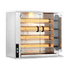 Grill gazowy do kurczaka PREMIUM - 18,8 kW - z 4 szpikulcami na 20 kurczaków