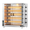 Grill gazowy do kurczaka PREMIUM - 23,5 kW - z 5 szpikulcami na 25 kurczaków