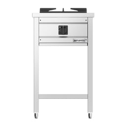 Kuchnia gazowa - 8,5kW - 1 palnik - otwarta podstawa; szuflada na tłuszcz