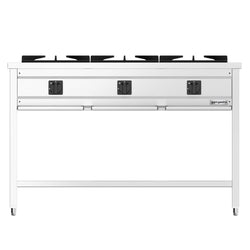Kuchnia gazowa - 25,5kW - 3 palniki - otwarta podstawa; szuflady na tłuszcz