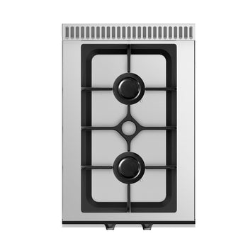 Kuchenka gazowa - 6,5 kW - 2 palnikowa - z szafką dolną - Prime Gastro