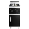 Kuchenka – gazowa – 10 kW – z 2 palnikami – z podstawą z 1 drzwiami – czarna – seria MARIO