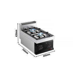 Kuchnia gazowa nastawna 1 - palnikowa - 10kW - 4 palniki