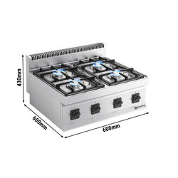 Kuchenka gazowa - 14 kW - 4 palnikowa