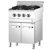 Kuchenka – gazowa – 13 kW – z 4 palnikami – z szafką dolną