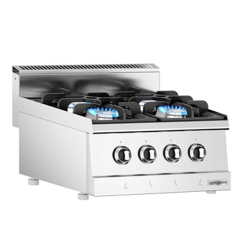 Kuchnia gazowa nastawna 1-palnikowa - 24kW - 4 palniki
