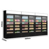 (3 pcs) Commercial Beverage Display Fridge with Illuminated Canopy - 1200mm - 3600 Litres - with 6 hinged glass doors - LED lighting - Temperature range 1 to 10 °C