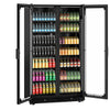 Beverage cooler – 1230 L – frameless design – with 2 glass doors – black, image 3 of 13