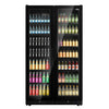 Beverage cooler – 1230 L – frameless design – with 2 glass doors – black, image 5 of 13