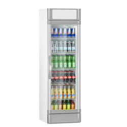 Chłodziarka do napojów - 347 litrów - z 1 szklanymi drzwiami & wyświetlaczem reklamowym