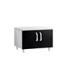 Base Cabinet - Stainless Steel - 800x620x587mm - Black doors - 2 doors