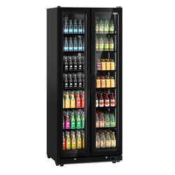 Lodówka na napoje - 898 litrów - bezramkowa konstrukcja - 2 szklane drzwi