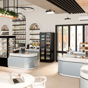 Lodówka na napoje - 898 litrów - bezramkowa konstrukcja - 2 szklane drzwi - Prime Gastro