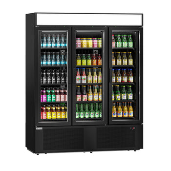 Chłodziarka do napojów - 1325 litrów - z 3 szklanymi drzwiami & wyświetlaczem reklamowym - Prime Gastro