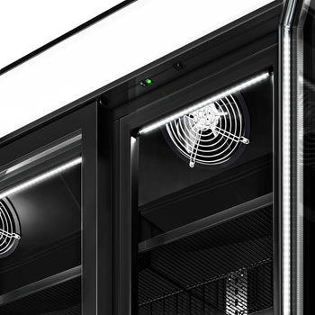 Chłodziarka do napojów - 1325 litrów - z 3 szklanymi drzwiami & wyświetlaczem reklamowym - Prime Gastro