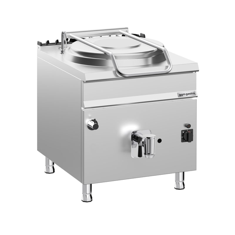 Boiling pan – gas – 150 L – 20 kW – direct heating – with water inlet and drain tap, image 1 of 7