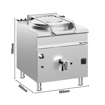 Gas Kochkessel - 150 Liter - 20 kW - indirekte Beheizung - mit Wasseranschluss