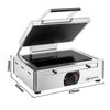 Glass Ceramic Contact Grill – 3 kW – Smooth Bottom & Ribbed Top – Grilling Surface: 345x220mm