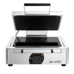 Glass Ceramic Contact Grill – 3 kW – Smooth Bottom & Ribbed Top – Grilling Surface: 345x220mm