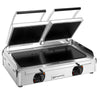 Glass Ceramic Contact Grill – 3.4 kW – Smooth Bottom & Ribbed Top – Grilling Surface: 2 x220x220mm