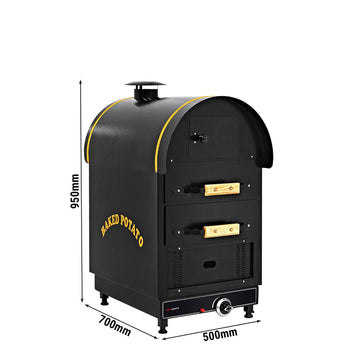 Piec gazowy do ziemniaków Kumpir - manualny - 4,9 kW - z 2 szufladami - Prime Gastro