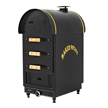 Piec gazowy do ziemniaków Kumpir - manualny - 4,9 kW - z 3 szufladami - Prime Gastro