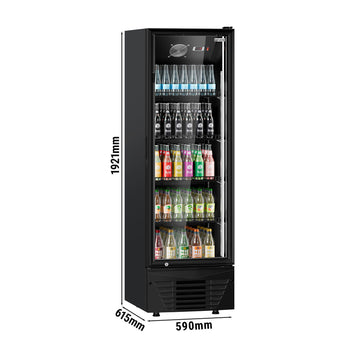 Chłodziarka do napojów - 330 litrów - z 1 szklanymi drzwiami & oświetleniem LED - Prime Gastro