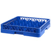 Kosz na szklanki do zmywarki GN 1/1 - 500x500x100mm - 25 przegród - Niebieski - pasuje do ARU25N