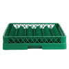 Kosz na szklanki do zmywarki GN 1/1 - 500x500x100mm - 36 przegród - Zielony - pasuje do ARU36N